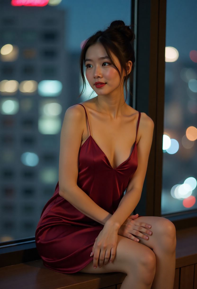 月下听潮